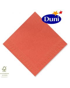Duni Zelltuch-Servietten 33x33cm - Mandarin (Dunicel-Servietten, Tissue, 3-lagig) # 328937