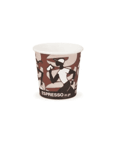 espressobekers, coffee-to-go-bekers, Koffiebekers karton "Coffee Grabbers" - 4oz/100ml