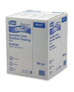 TORK Premium speciale doek om kwetsbare oppervlakken te reinigen, grote rol, wit 1-laags nr. 90537