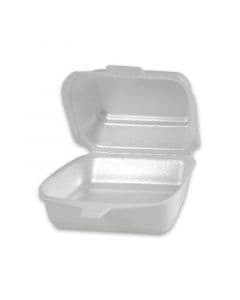 Hamburgerbox IP6 - geschuimd polystyreen, cream