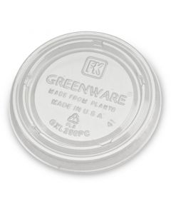 Kompostierbarer Deckel aus PLA zu Dressingbecher 60ml -  Ø62mm