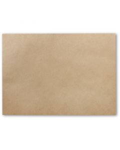 Einschlagpapier aus Pergament-Ersatz, ungebleicht, braun, 1/8 Bogen - 25x37,5cm