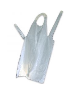 Einweg-Schürzen, PE-Kunststoff, weiß Einwegbekleidung transparent,75x125cm