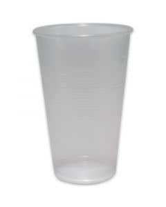 Plastikbecher, klar, PP Kunststoff-Trinkbecher (Einwegbecher für Kaltgetränke, transparent) - 0,2l