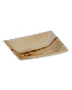 Partybord palmblad (composteerbaar palmblad servies) - 12 x 17 cm rechthoekig