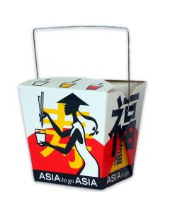 Asia-Box, Foldpak mit Henkel ''Asia Grabbers'' - 16oz/500ml