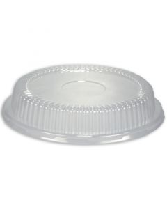 Dom-Deckel glasklar für geschäumten Antipastiteller "B3-Schale" - Deckel für Einweg-Suppenschalen 22,5cm