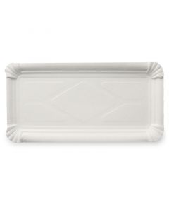 Bratwurst 1.000 Pappteller mit Abriss weiß, 8x18+3cm 