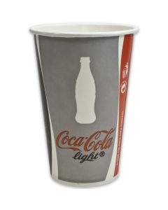 Kartonnen beker ''Coca Cola'' voor frisdranken - 0,2 l - Ø 75,5 mm