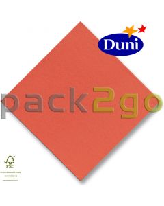 Dunilin-Servietten 40x40cm - Terracotta (Airlaid-Serviette, textiler Charakter) # 311229
