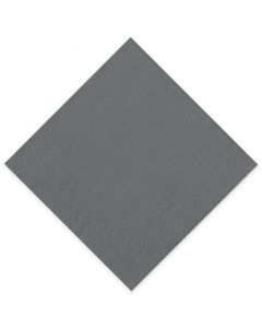 Tissue-Servietten GOURMET, 33x33 1/4 Falz, 3-lagig - grau - Zellstoffservietten farbige