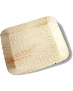 Partybord palmblad (composteerbaar palmblad servies) - dinerbord 24 x 24 cm vierkant