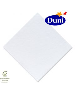Duni Zelltuch-Servietten 33x33cm - Weiß (Dunicel-Servietten, Tissue, 3-lagig) # 211017