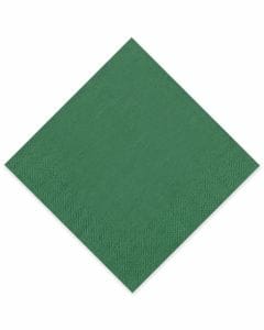 Tissue-Servietten GOURMET, 40x40 1/4 Falz, 3-lagig - dunkelgrün - Zellstoffservietten farbige (jägergrün)