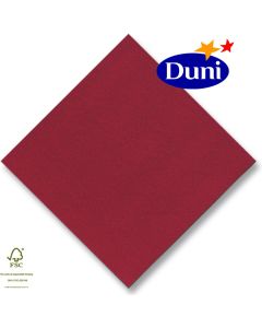 Dunilin-Servietten 40x40cm - Bordeaux # 330619 (Airlaid-Serviette, textiler Charakter)
