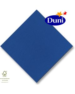 Dunilin-Servietten 40x40cm - Dunkelblau (Airlaid-Serviette, textiler Charakter) # 330657