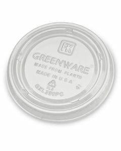 Kompostierbarer Deckel aus PLA zu Dressingbecher 90ml -  Ø75mm