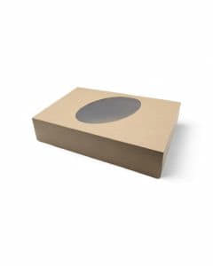 Brauner Partykarton 36x25x8cm geschlossen