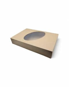 Brauner Partykarton 46x31x8cm geschlossen