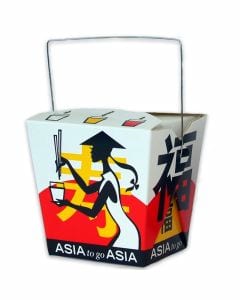 Asia box, vouwdoos met handvat ''Asia Grabbers'' - 26oz/750ml