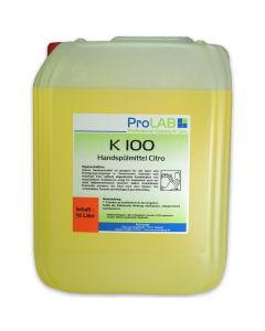 K-100 Professioneel handafwasmiddel met citrusvruchten (ProLAB), 10 liter bus