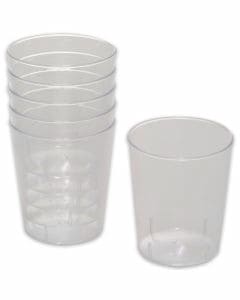 Wegwerp-borrelglazen 2 cl en 4 cl, plastic bekers doorzichtig voor shots & party-drinks