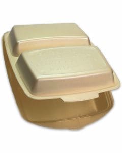 Menüboxen / Dinnerboxen, geschäumt - Premium, 2-geteilt