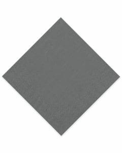 Tissue-Servietten GOURMET, 40x40 1/4 Falz, 3-lagig - grau - Zellstoffservietten farbige