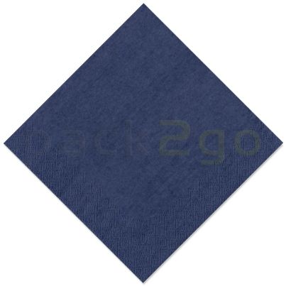 Tissue-servetten GOURMET, 33x33 1/4 vouw, 3-laags - celstofservetten - donkerblauw