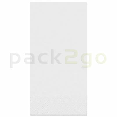 Tissue-servetten GOURMET  33x33 1/8 vouw, 3-laags, kopvouw, celstofservetten - wit