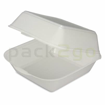 Hamburgerbox XXL - EPS-schuimstof, wit