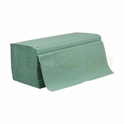 grünes Papierhandtuch Stapel
