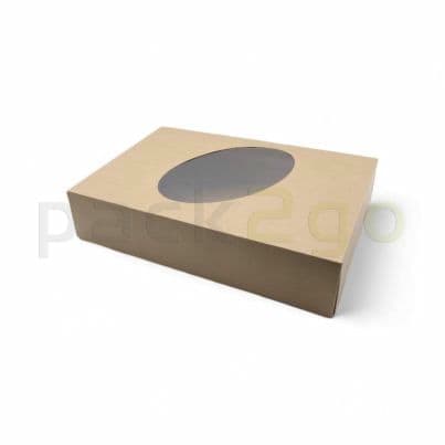 Brauner Partykarton 36x25x8cm geschlossen