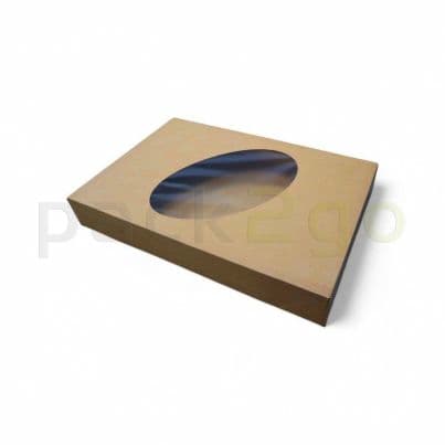 Brauner Partykarton 55x37,5x8cm geschlossen