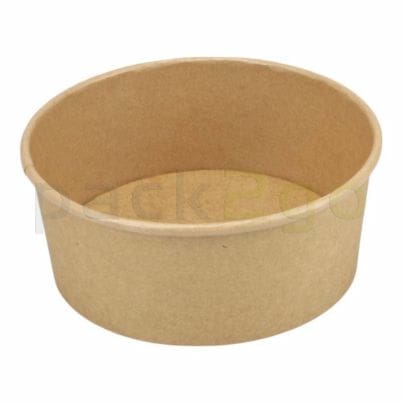 braune Salatschalen 600ml von oben