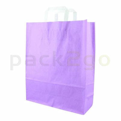 Papiertragetaschen 32+12x40cm violett