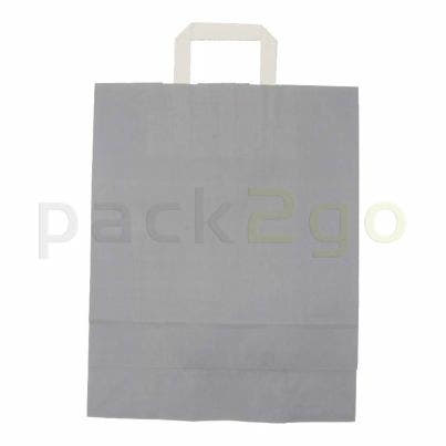 Papiertragetaschen 32+12x40cm grau