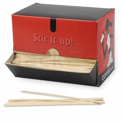 houten roerstaafjes, standaard 140 mm, biologisch afbreekbaar, Koffieroerstaafje voor coffee-to-go