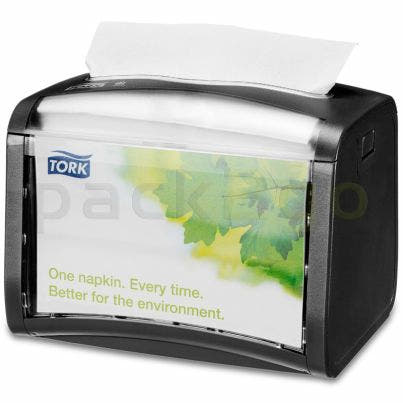 Servetdispensers voor interfold servetten - staande dispenser 272513, zwart