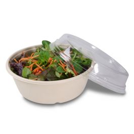 100 Stück Bagasse-Faser-Schalen Mit Deckel – 118 Ml, Kompostierbar, Für Snacks, Dressings, Dips