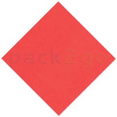 Tissue-servetten GOURMET  33x33 1/4 Falz vouw, 3-laags, kopvouw, celstofservetten - rood