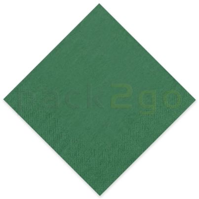 Tissue-servetten GOURMET, 40x40 1/4 vouw, 3-laags - celstofservetten - donkergroen