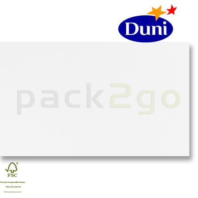 Dunilin-tête-à-têtes 84x84cm - wit (airlaid tafelkleed, textiel karakter) # 322010