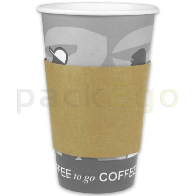 Hittebescherming voor koffiebekers 6/8/10oz, bekermanchetten karton papier (Java Jacket)