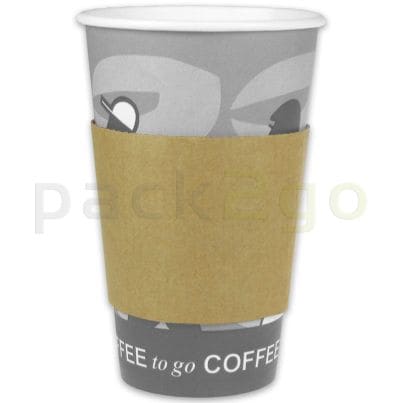 Hittebescherming voor koffiebekers 12/16/20oz, bekermanchetten karton papier (Java Jacket)