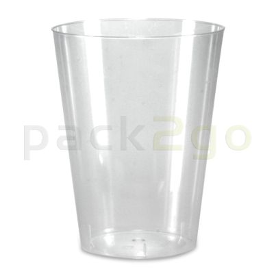 Plastic bekers, drinkbekers, PS spuitgegoten glashelder - 0,2 l