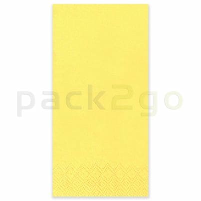 Tissue-Servietten GOURMET, 33x33 1/8 Falz, 3-lagig, Kopffalz - gelb - farbige Zellstoffservietten