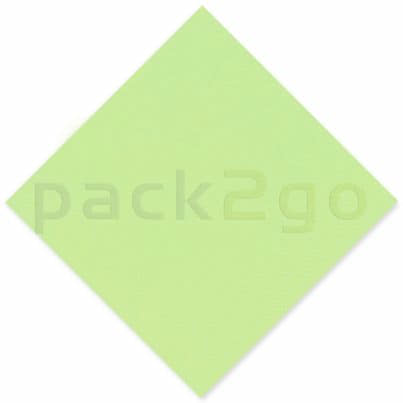 Tissue-Servietten GOURMET, 40x40 1/4 Falz, 3-lagig - limone - Zellstoffservietten farbige (hellgrün)