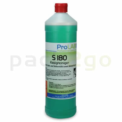 S-180 - Professioneller Essigreiniger (ProLab), biologisch abbaubar, 1-Liter Flaschen