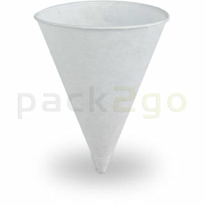 Spitzbecher / Papierkegel (Cones), weiß - 4,5oz (120ml)